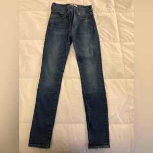 Madewell Women's Skinny Jeans in Deep Blue